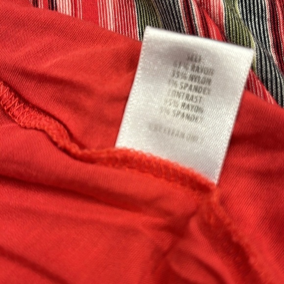 Bailey 44 | Emile Faux Wrap‎ Dress | Multicolor Striped | Size Medium - Picture 13 of 14